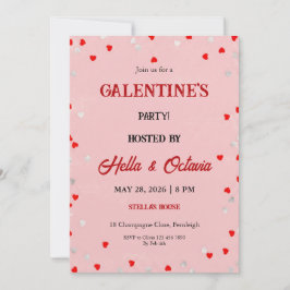 Invitación Valentine Party Invitation Printable Template