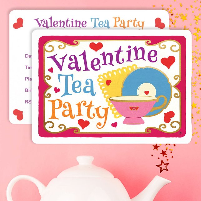Invitación Valentine Tea Fiesta (Subido por el creador)