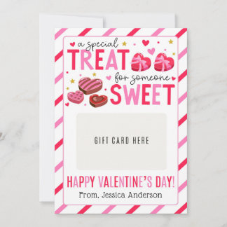 Invitación Valentine Teacher Appreciation Gift Card Holder