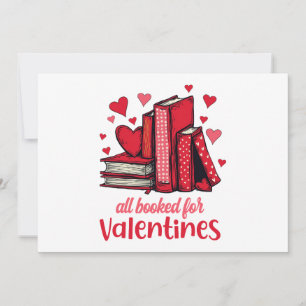 Invitación Valentines All Reservados Para Los Amantes Del Lib