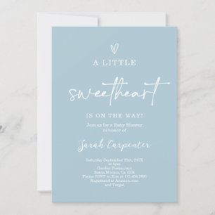 Invitación Valentines Baby Shower Boy