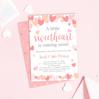 Invitación Valentine's Baby Shower Invitation
