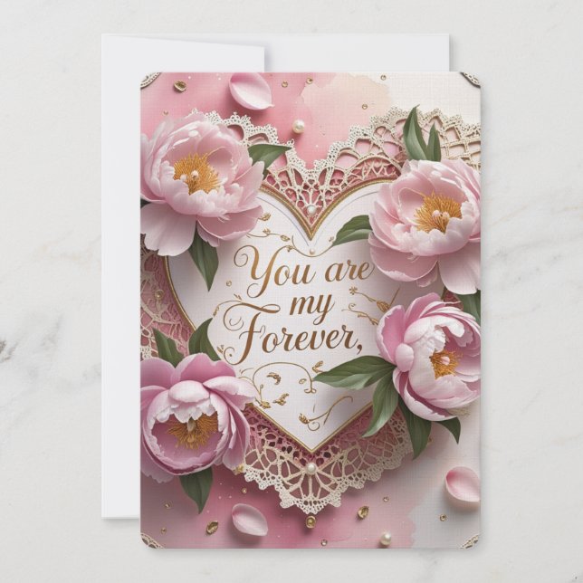 Invitación  valentine's day cards (Anverso)