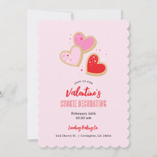 Invitación Valentine's Day Cookie Decorating Party