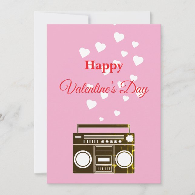 Invitación Valentine's day holiday (Anverso)