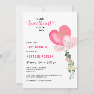Invitación Valentines Slove Baby Shower