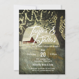 Invitación Valle Red Barn, Diseño de granja rústica