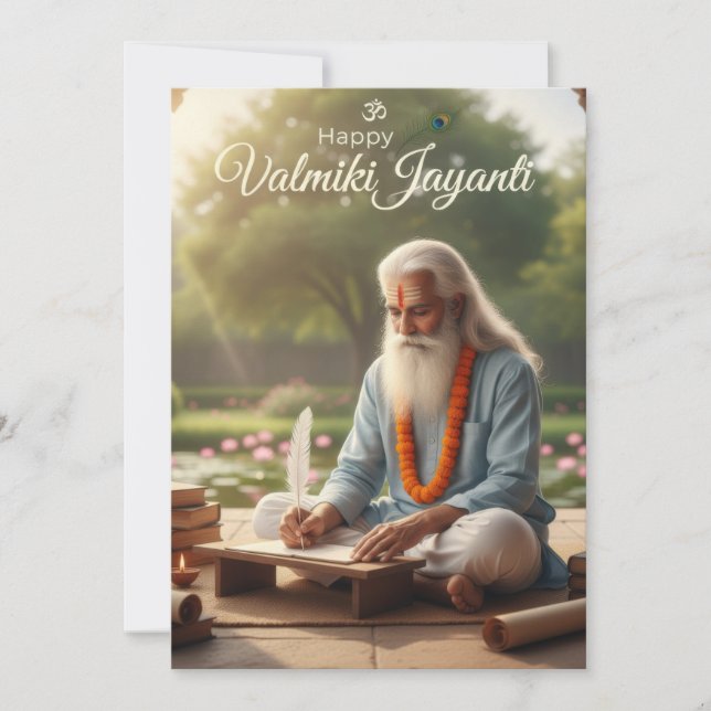 Invitación Valmiki jayanti (Anverso)