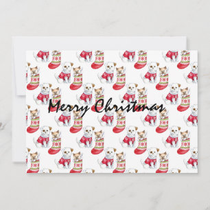 Invitación Valores de perros y gatos de navidades