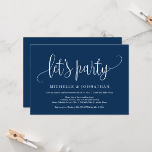 Invitación Vámonos a la Fiesta, Celebración de Boda en Secret