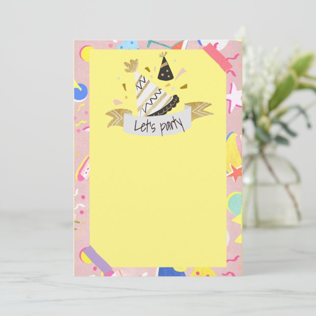 Invitación Vámonos de fiesta (Anverso de pie)