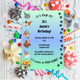 Invitación Vámonos de PAW-tiesta