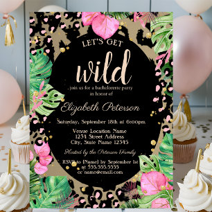 Invitación Vámonos Locos, Estampado de Animal Deja a la Despe