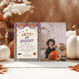 Invitación Vamos a Asustar a los Niños Foto de Cumpleaños de