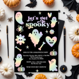 Invitación Vamos a asustarnos, fiesta de Halloween