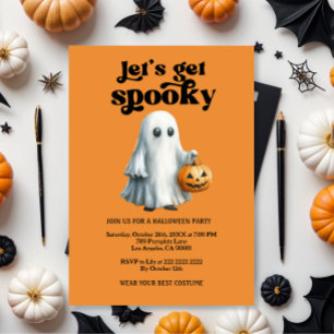 Invitación Vamos a asustarnos, fiesta de Halloween