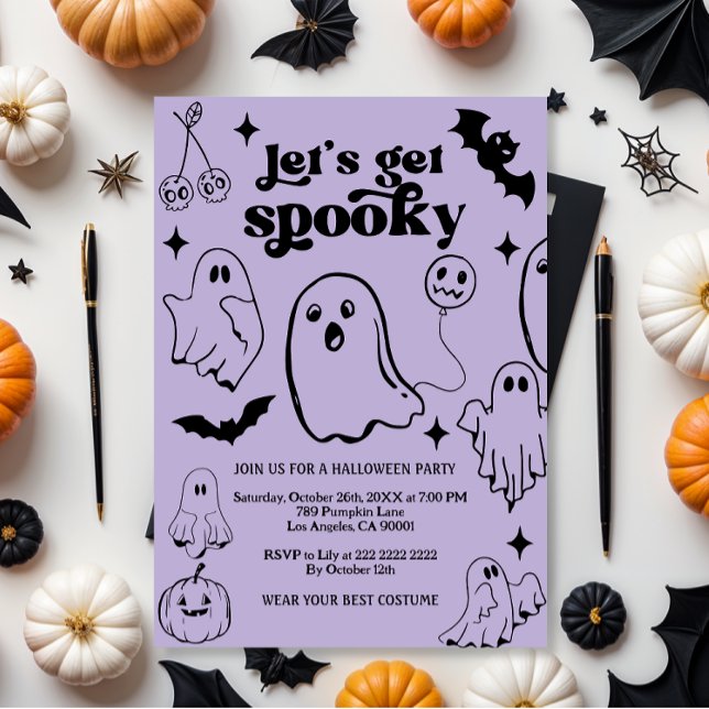 Invitación Vamos a asustarnos, fiesta de Halloween (Subido por el creador)