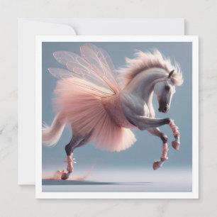 Invitación ¡Vamos a bailar! Caballo mágico bailando ballet, C