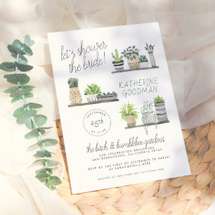 Invitación Vamos a bañar a la novia   Modernas Casas Boho