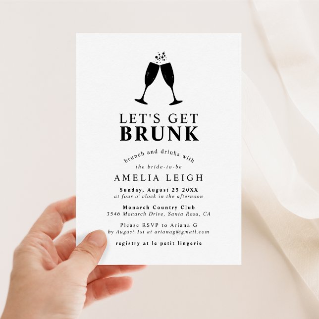 Invitación "Vamos a Brunk" Brunch & Drinks Despedida de Solte (Subido por el creador)