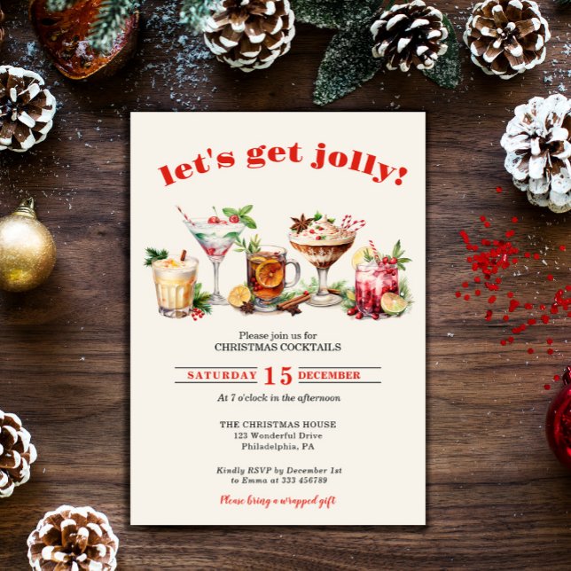Invitación Vamos a buscar a Jolly | Navidades Fiestas de cóct (Subido por el creador)
