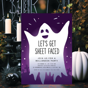 Invitación Vamos a buscar hojas en Halloween