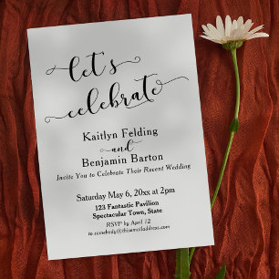 Invitación Vamos a Celebrar Guión de Celebración Después de l