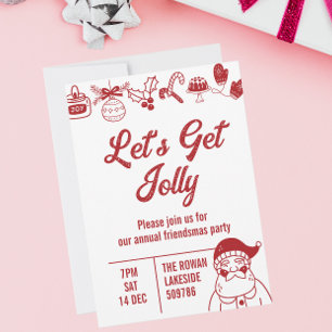 Invitación Vamos a conseguir a los Navidades de Jolly Fiesta