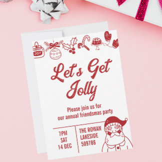 Invitación Vamos a conseguir a los Navidades de Jolly Fiesta 