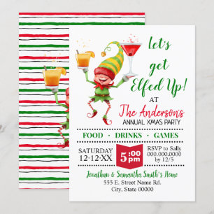 Invitación Vamos a conseguir el bash de la fiesta de Elfed Up