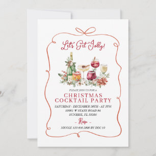 Invitación Vamos a conseguir el Fiesta de la mano de cóctel d