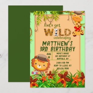 Invitación Vamos a conseguir la fiesta de cumpleaños de los a