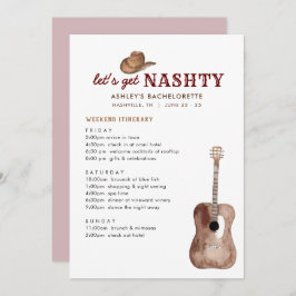 Invitación Vamos a conseguir Nashty Nashville Bachelorette We