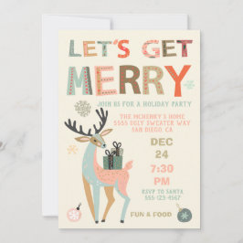 Invitación Vamos a conseguir Navidades de feriado Fiesta Swea