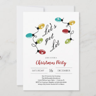 Invitación Vamos a conseguir Navidades livianos