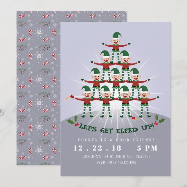 Invitación Vamos a conseguir que los Navidades se animen Fies (Anverso / Reverso)