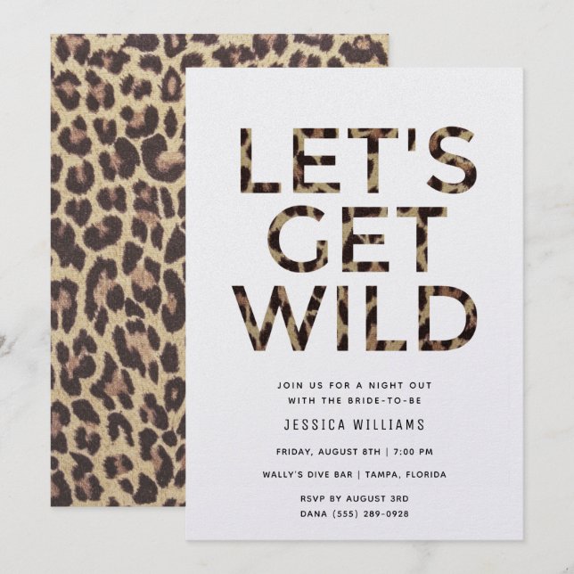 Invitación Vamos a conseguir una Bachelorette para la impresi (Anverso / Reverso)