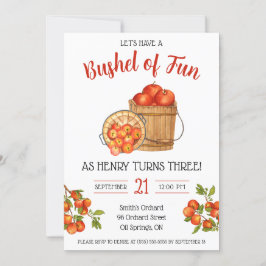 Invitación ¡Vamos a divertirnos! Fiesta de cumpleaños de Appl