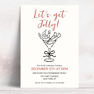 Invitación Vamos a divertirnos Fiesta de Navidad con Doodle D