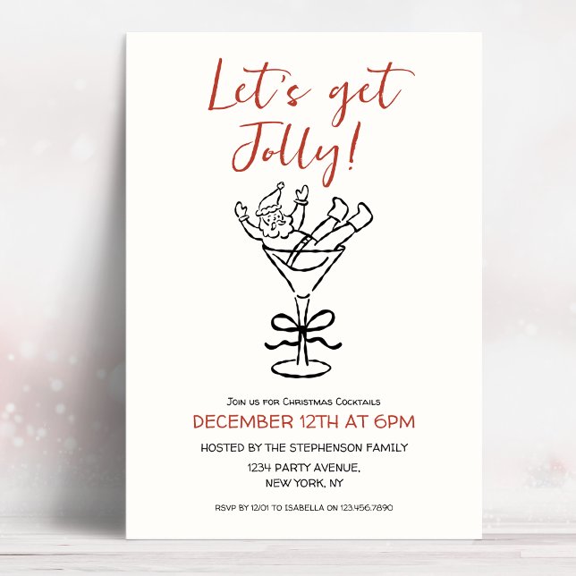 Invitación Vamos a divertirnos Fiesta de Navidad con Doodle D (Subido por el creador)