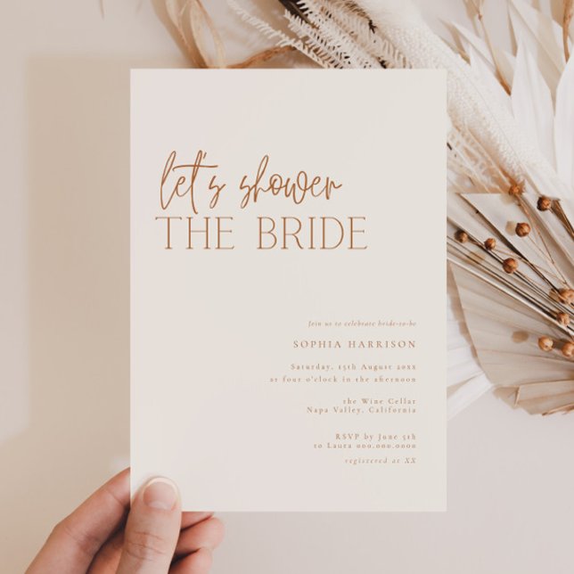 Invitación Vamos a duchar a la novia Ducha mínima de novias (Subido por el creador)
