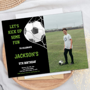 Invitación Vamos a empezar el cumpleaños del Black Photo Socc