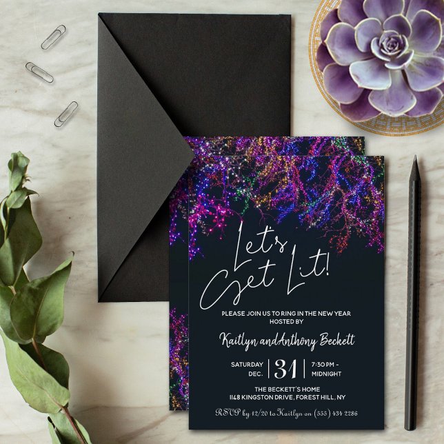 Invitación Vamos a encender | Fiesta de Nochevieja (Subido por el creador)