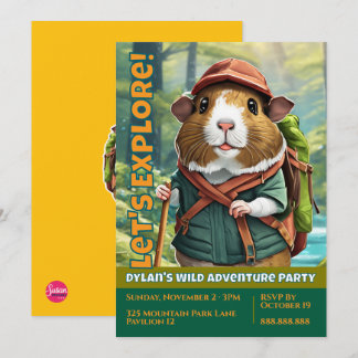 Invitación ¡Vamos a Explorar! Conejillo de Indias Hiker al Ai