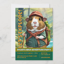 Invitación ¡Vamos a Explorar! Cuy Hiker Exterior