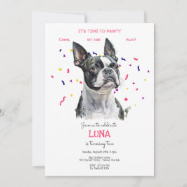 Invitación Vamos a festejar, cumpleaños del perro