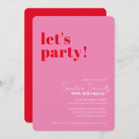 VAMOS A FESTEJAR cumpleaños moderno minimalista ro