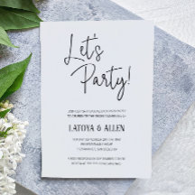 Vamos a Fiesta Casual Recepción de Boda Huida
