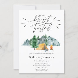 Invitación Vamos a hacer acampadas tostadas de soltera