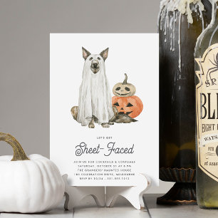 Invitación Vamos a hacer la fiesta de Halloween con carátulas